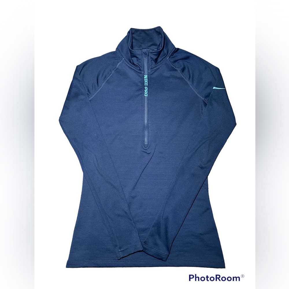 Nike Pro Hyper Warm Long Sleeve Half-Zip Women Size Small